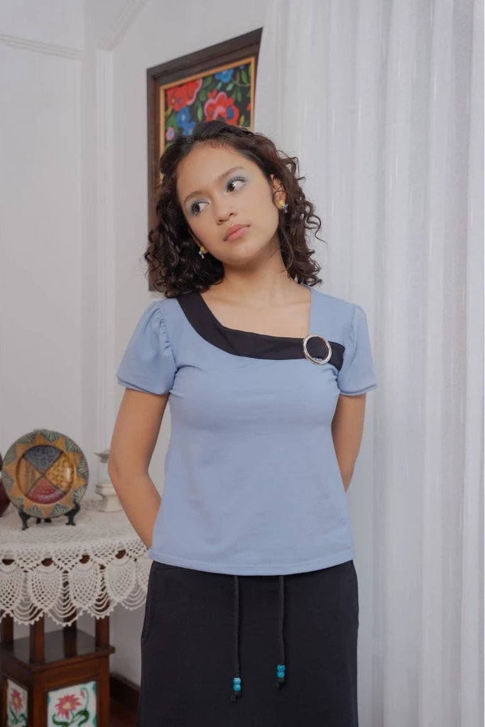 O Ring Tee Alice Blue - Hintuturo