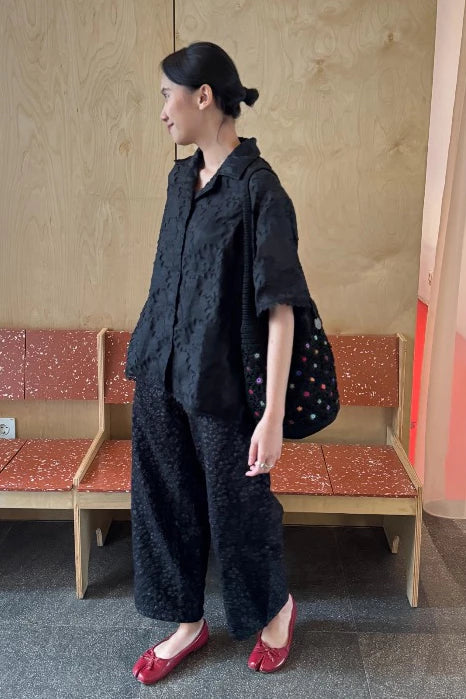 Pansy Shirt Black - Aumone