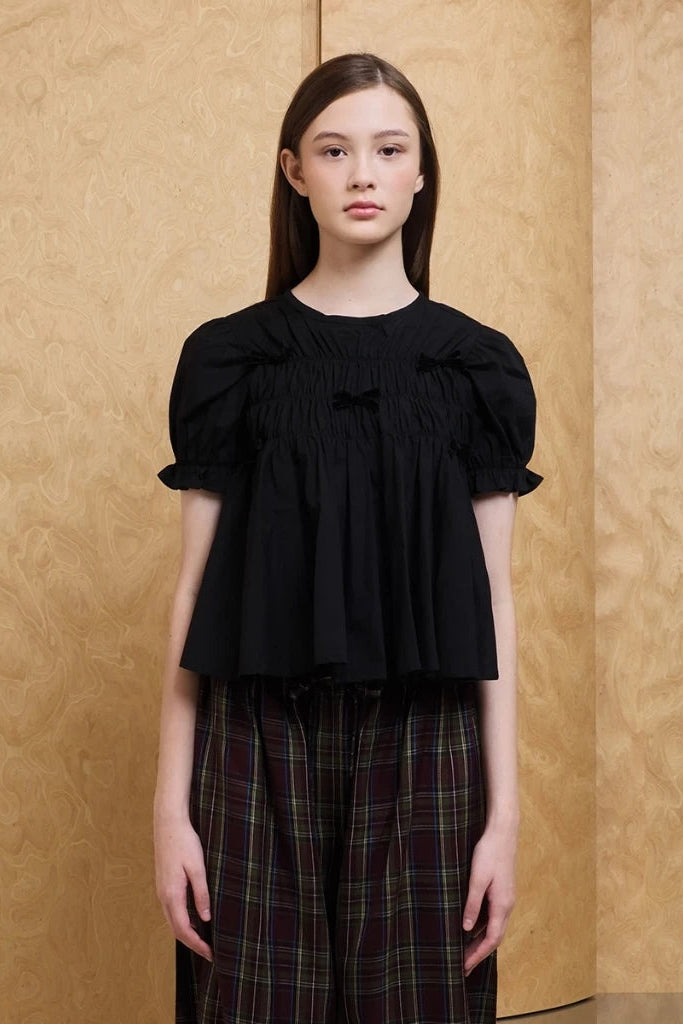 Ribbon Smock Top - Argyle & Oxford
