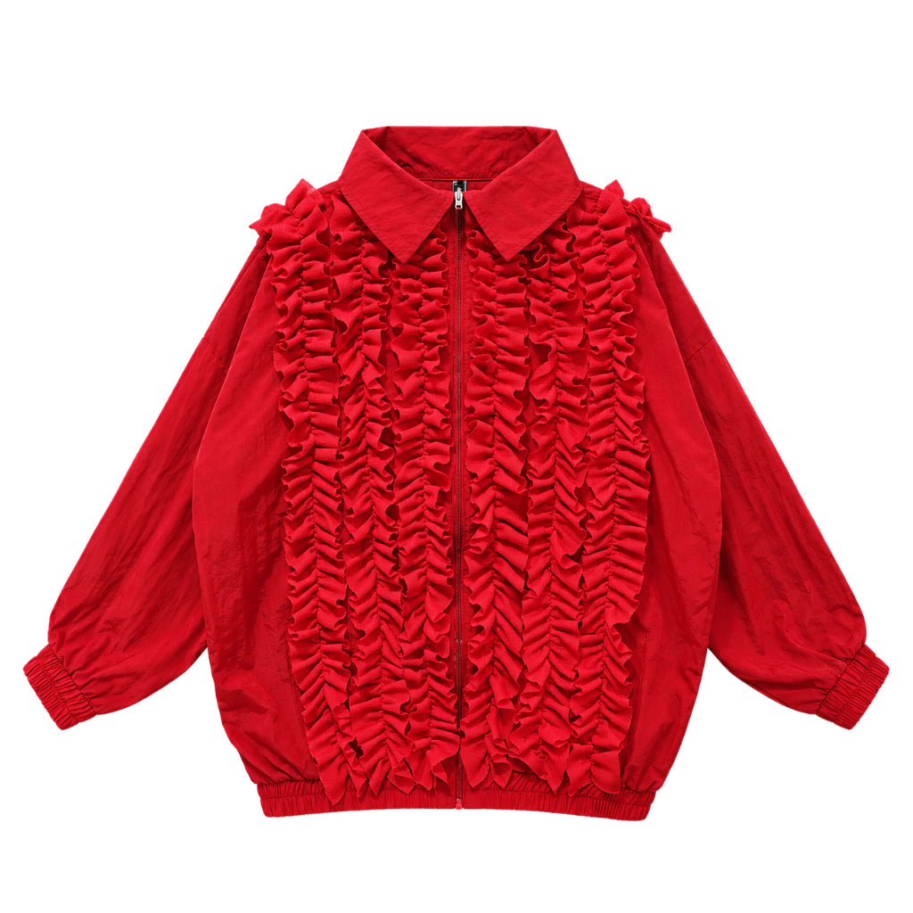 Red Lolita Frilly Jacket - Mannequin Plastic