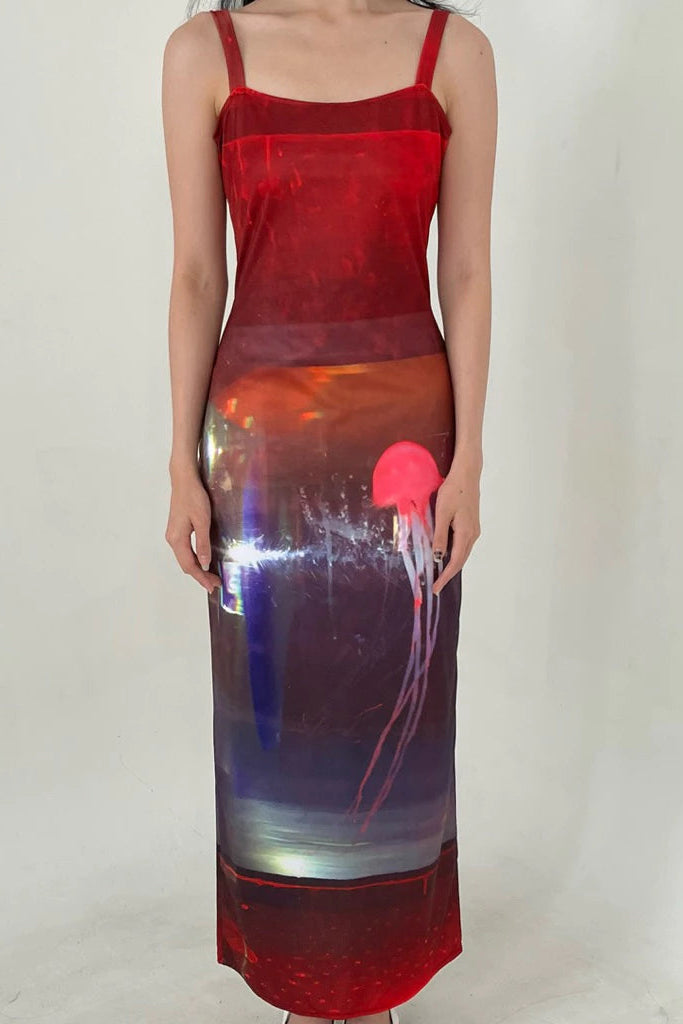 Jellyfish Dream Maxi Dress Pink - One Two Switch
