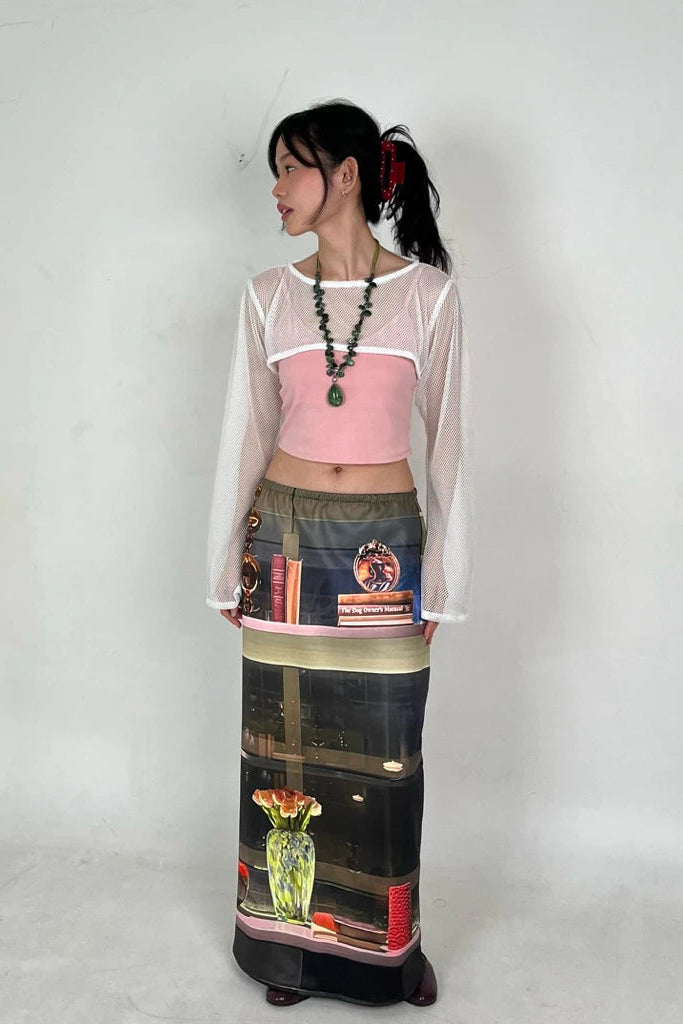 On The Shelfh Maxi Skirt Brown - One Two Switch