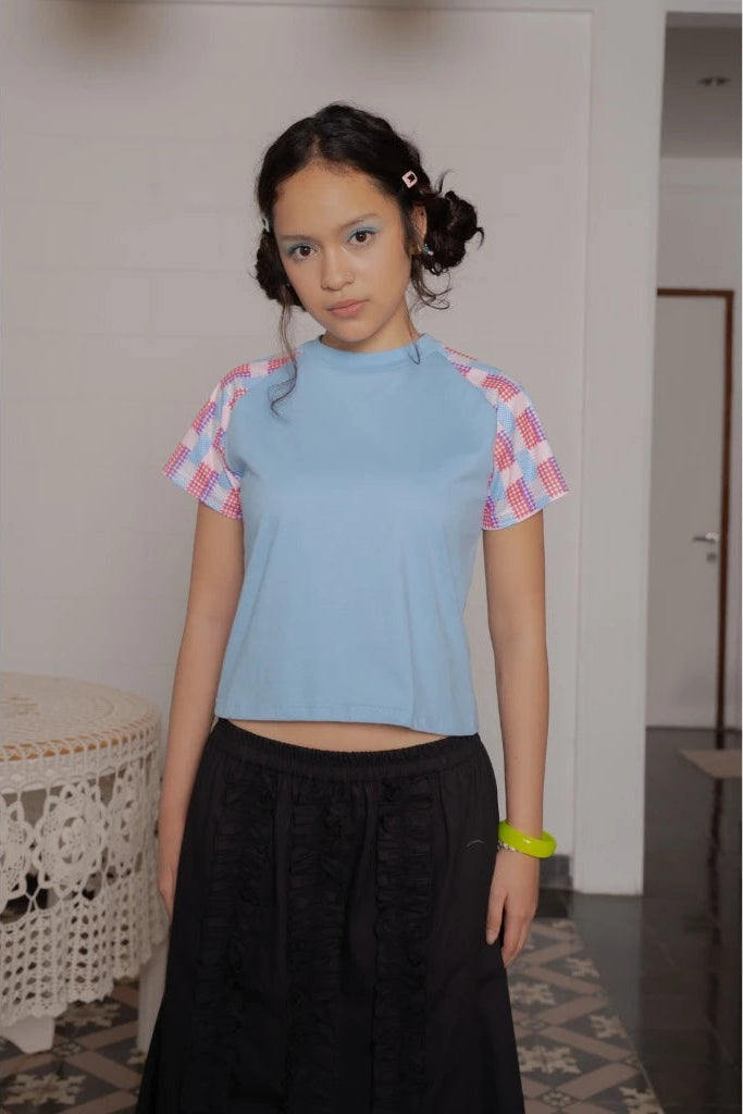 Poppy Picnic Tee - Blue - Hintuturo