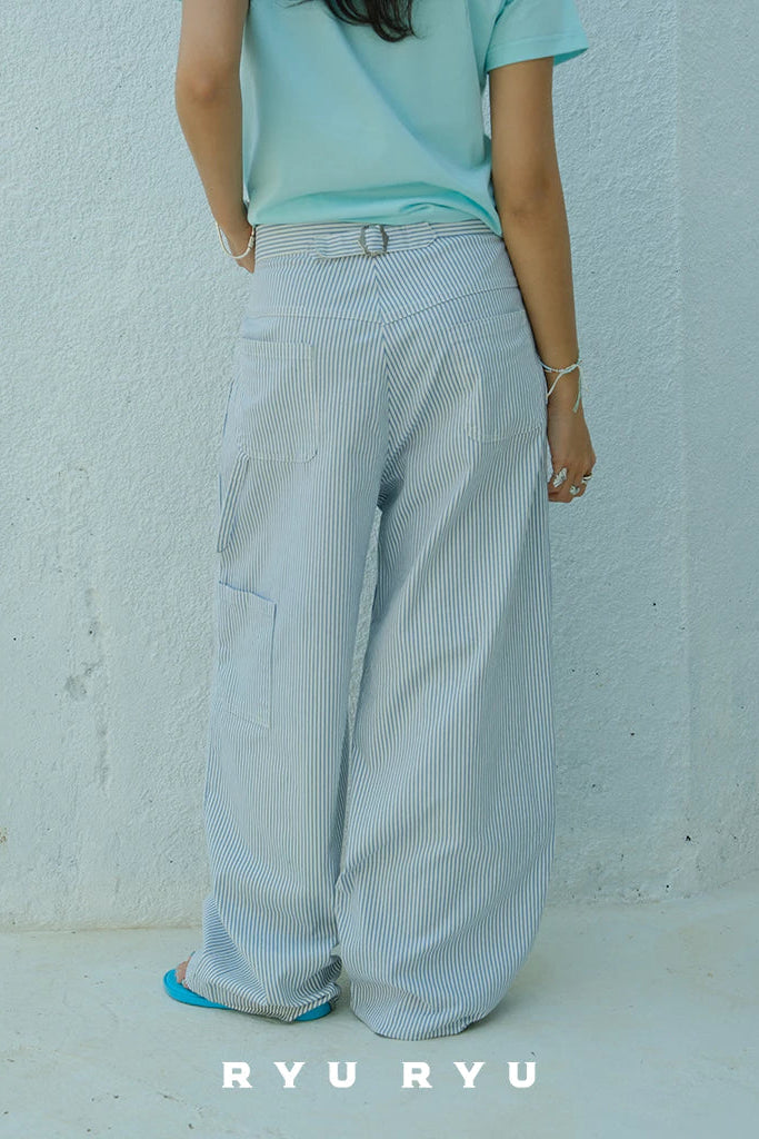 Teenage Carpenter Pants In White - Ryuryu