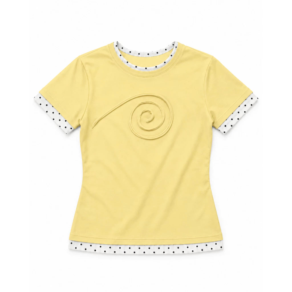 Swirl Layered Baby Tee Butter - Prelude Choir