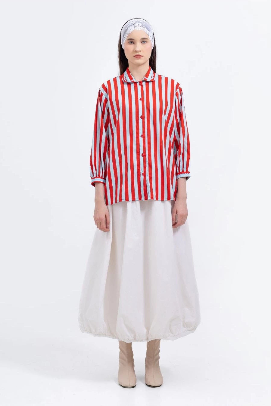 Sunni Stripes Red - Tuff Puff