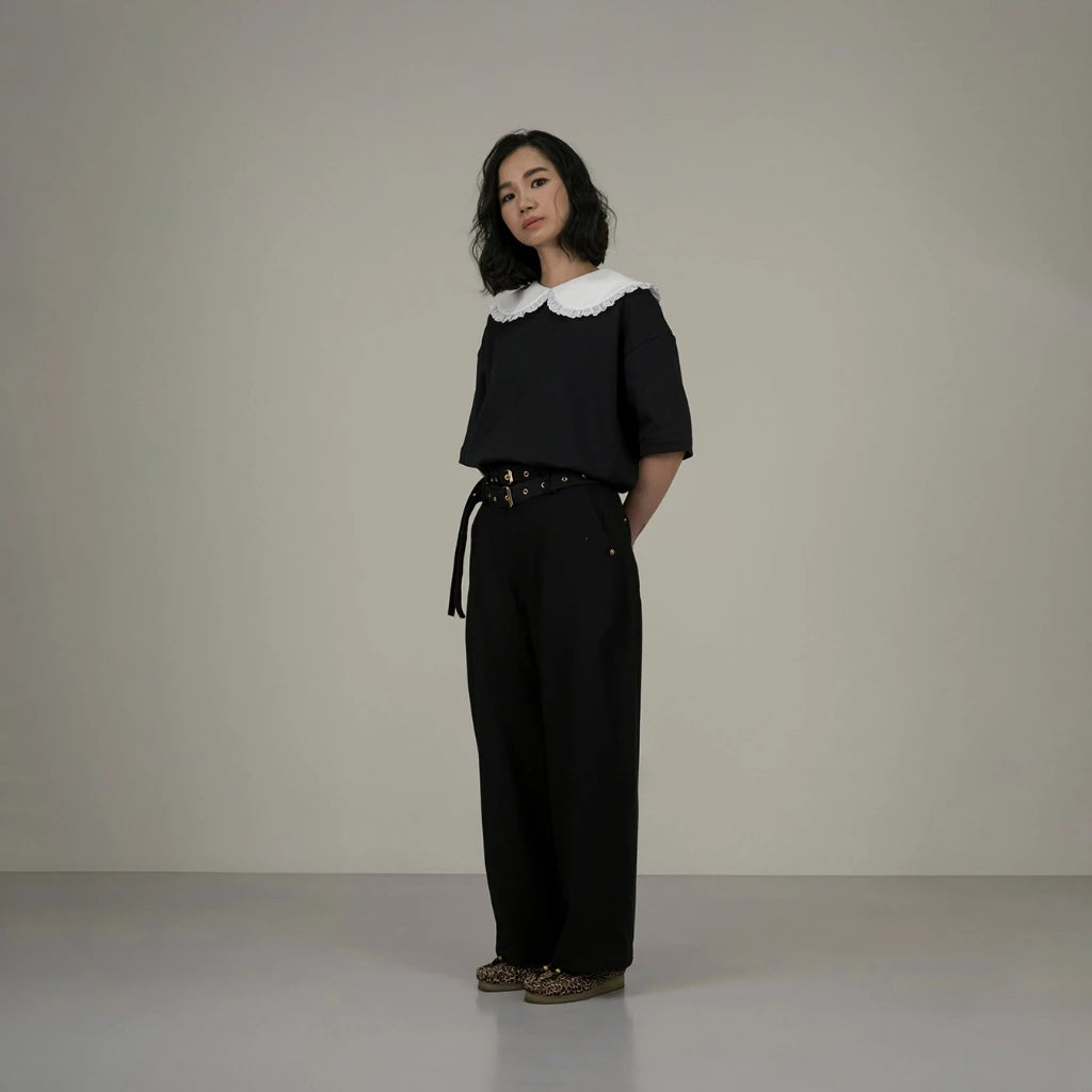 Peterpan Lace Collar Top - Argyle & Oxford