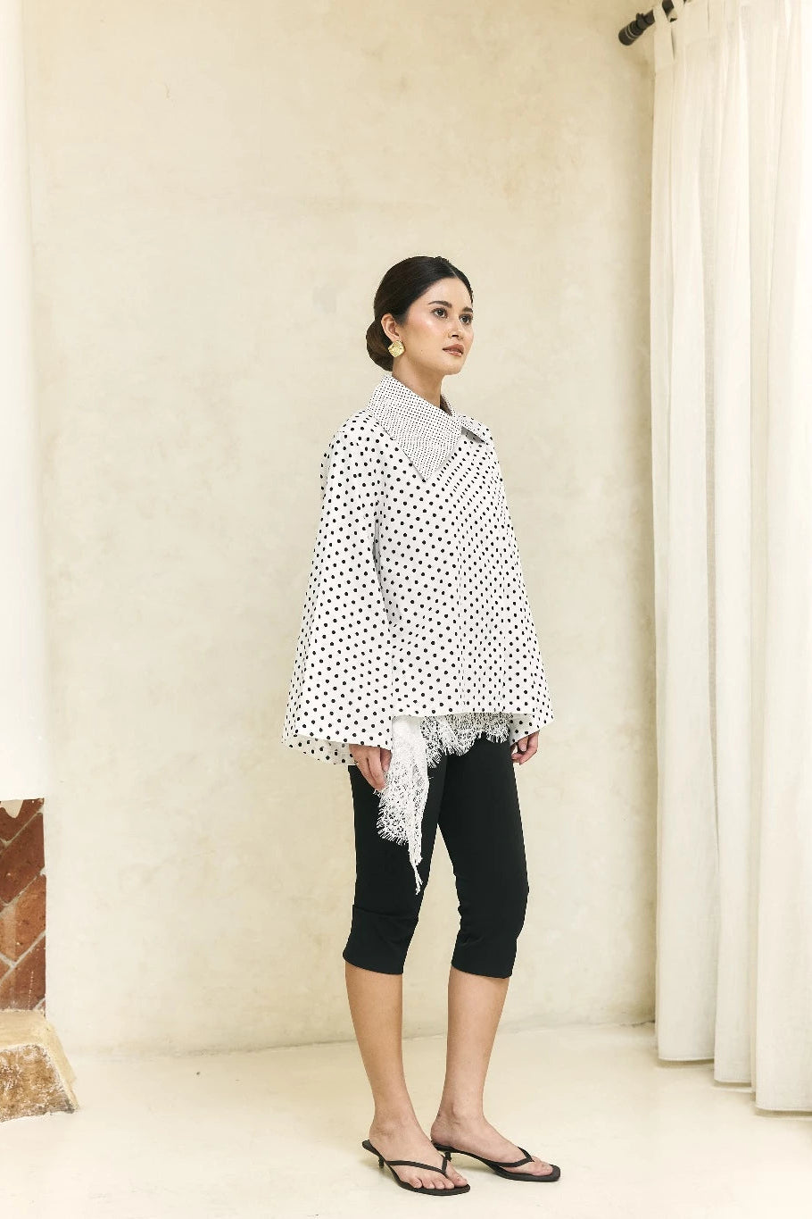 Elsie Polkadot Broken White - Mine