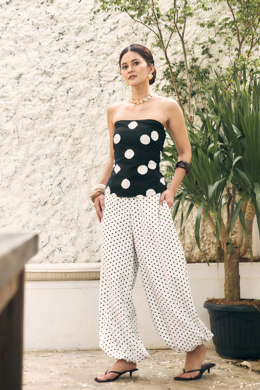 Suri Balloon Pants Polkadot - Mine