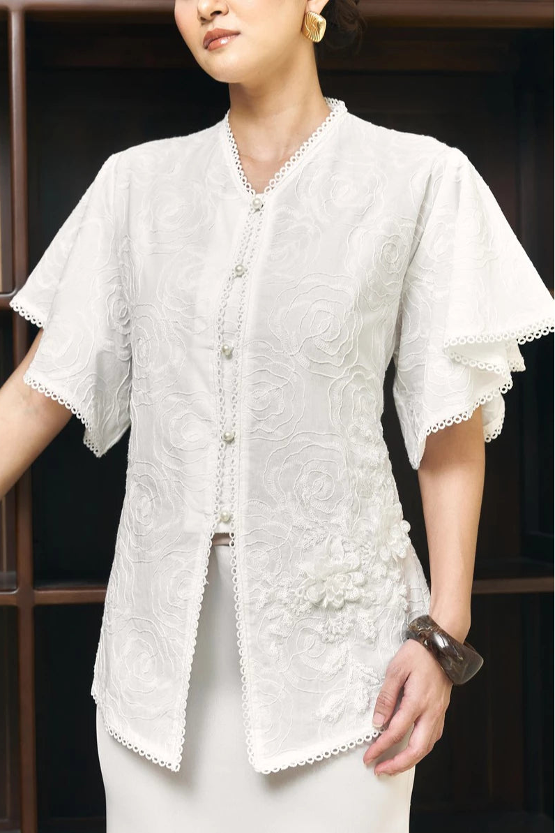 Prita Blouse Broken White - Mine