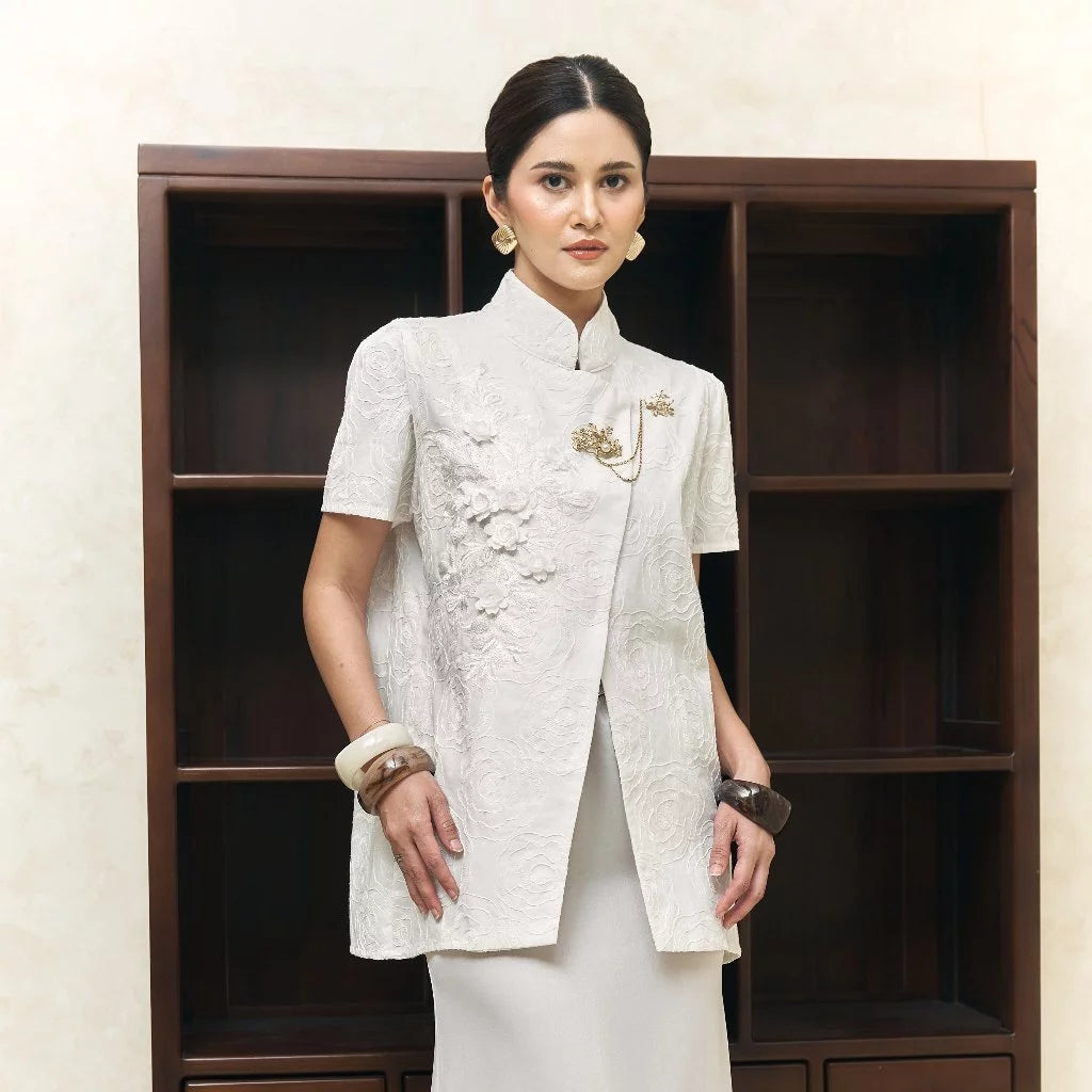 Meisya Blouse Broken White - Mine