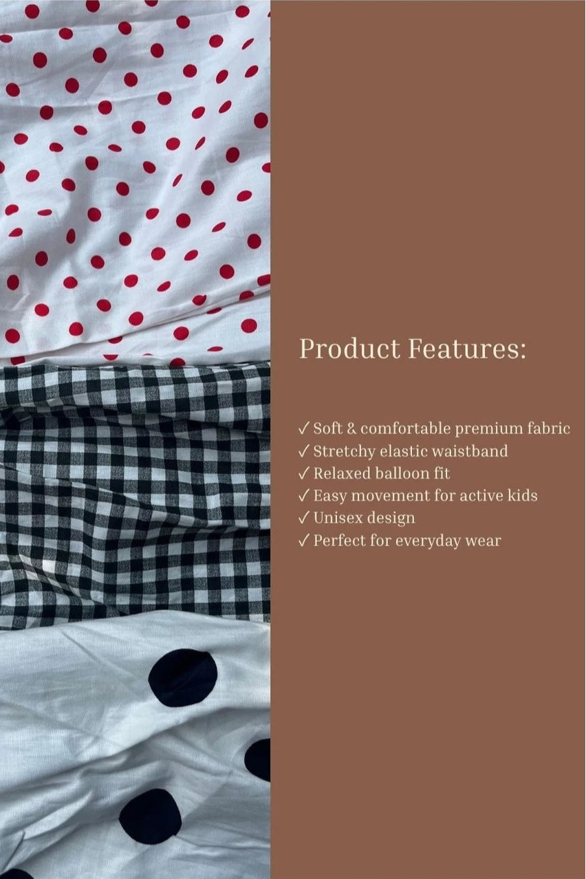 Barren Baloon Pants Dots Navy Adult - Krem