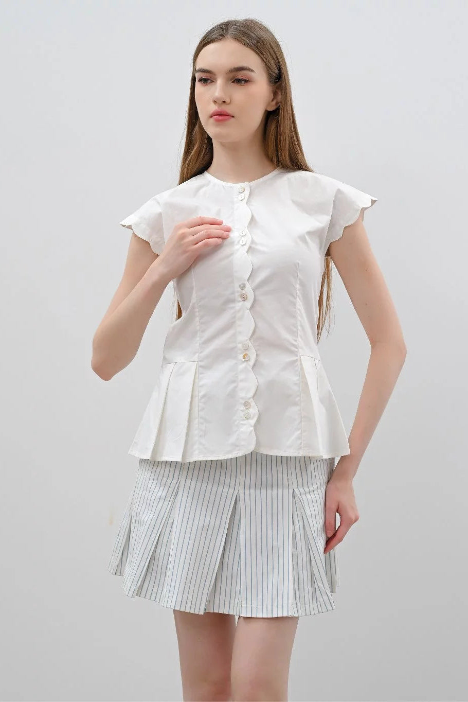 Neri Top Broken White - Alexalexa