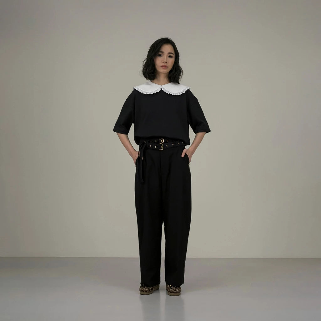 Peterpan Lace Collar Top - Argyle & Oxford