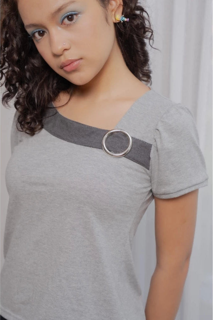 O Ring Tee - Ash Grey - Hintuturo
