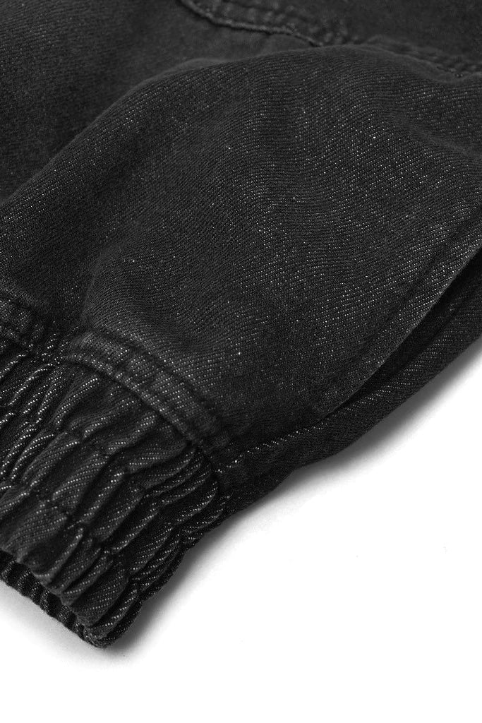 Noir Drop Shoulder Denim Jacket Black Wash - Daile