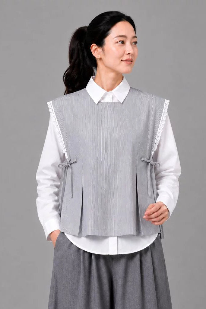 Lexy Motif Vest ST Grey - Aumone