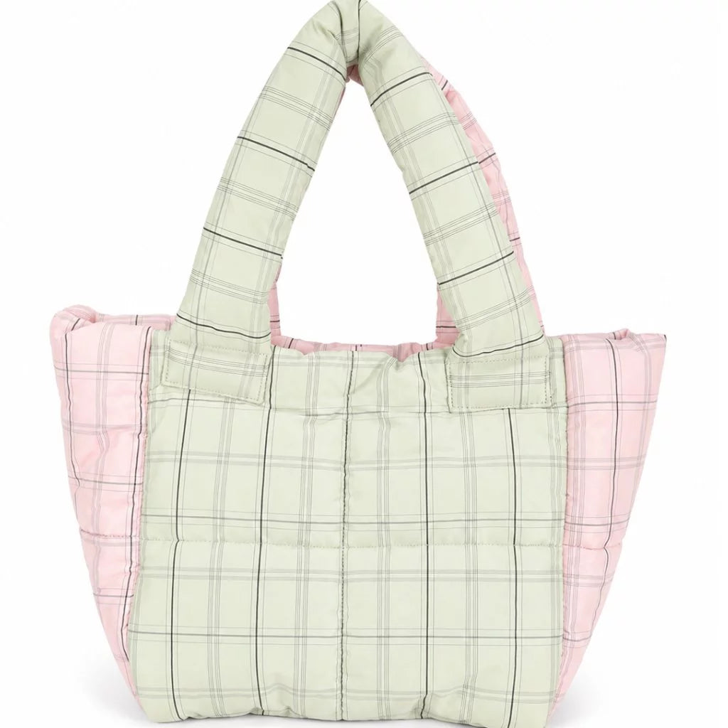 Retro Bag Tartan Pink/Mint - Hunting Fields
