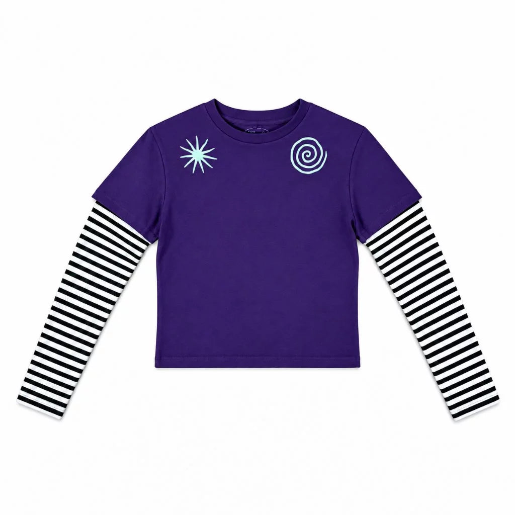 Cyra Double Layer Tee Purple - Prelude Choir