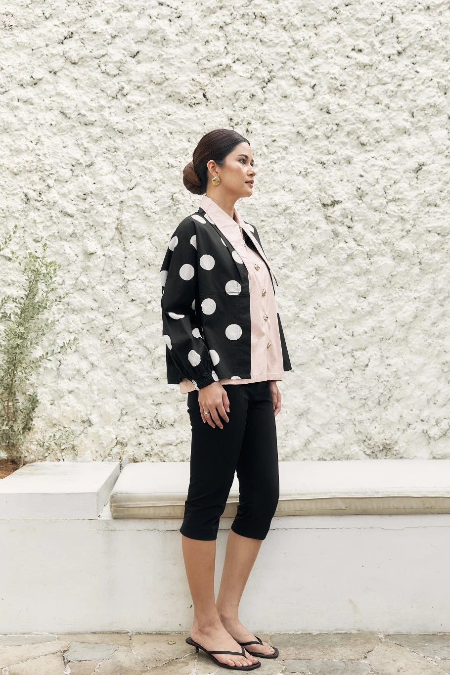 Margot Shirt Polkadot Black - Mine