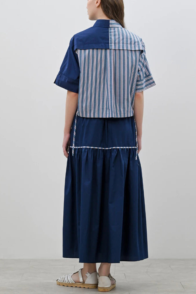 Sally Skirt Navy Blue - Alexalexa