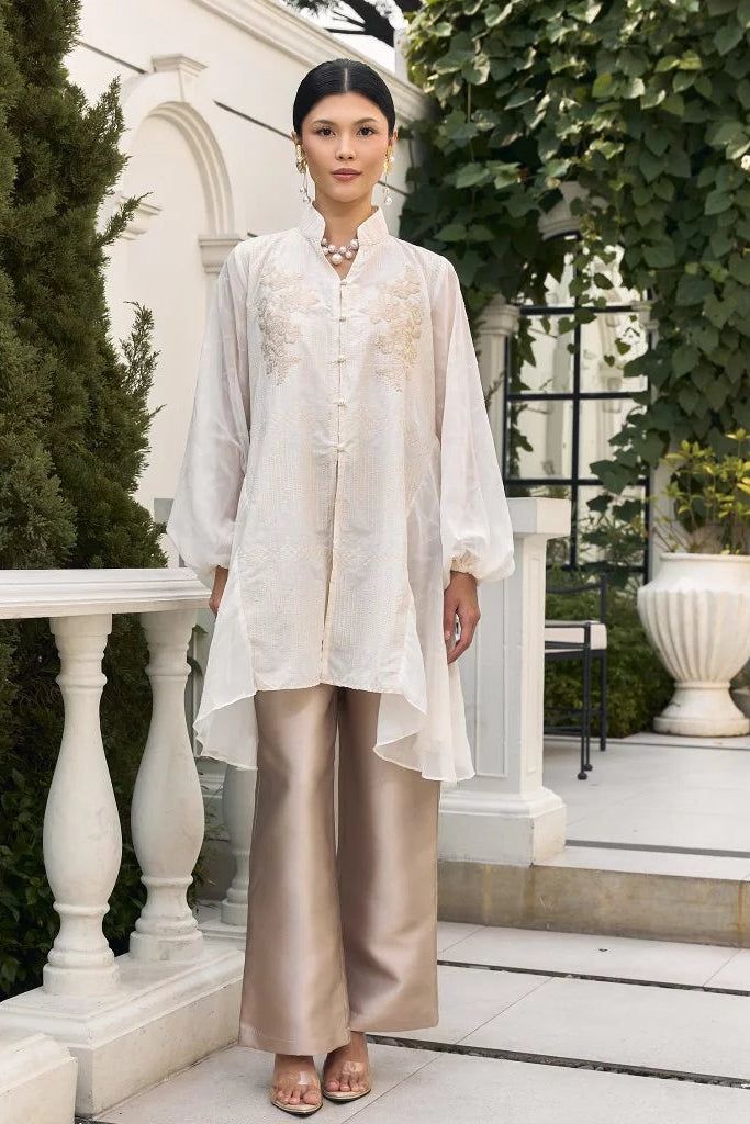 Nisya Tunic Embroidery Ivory - Mine