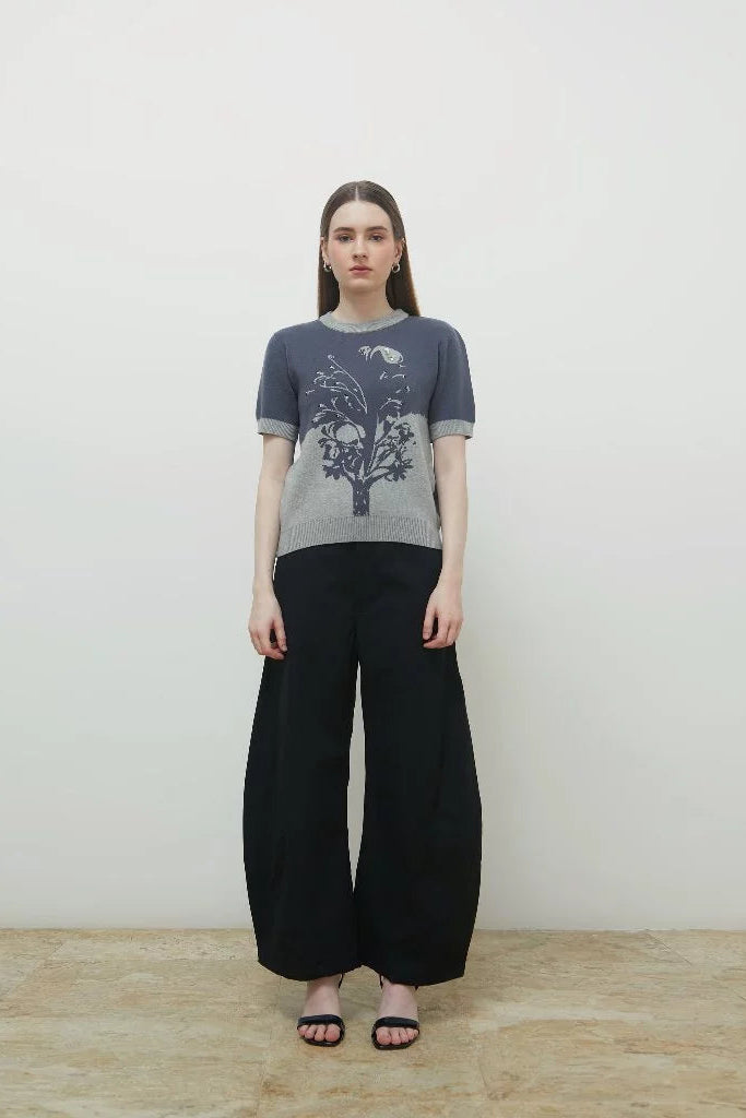 Aven Knit Top Grey -Isoos Studios