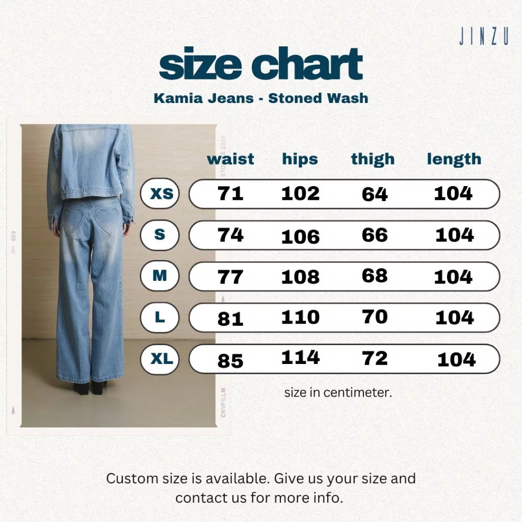 Kamia Jeans Stoned Wash - Jinzu