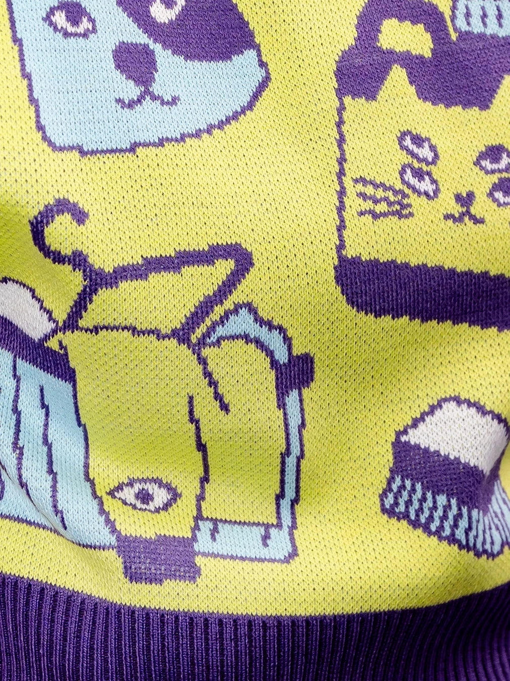 Swish & Swoosh Two Faced Knitted Vest - Oh.Irv