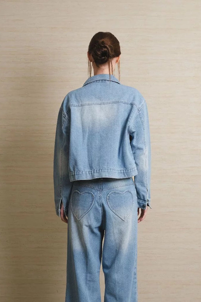 Calla Jacket Stoned Wash - Jinzu
