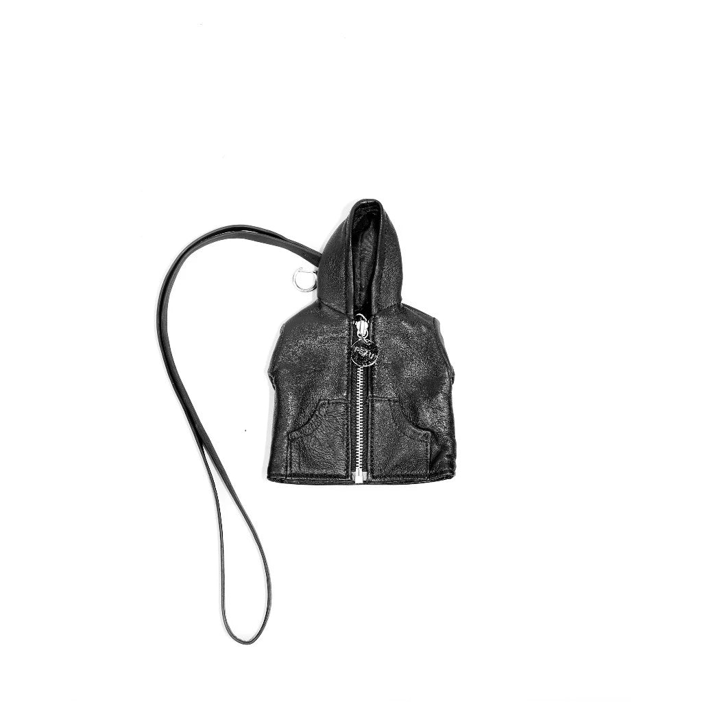 Mini Moto Lanyard Studs Black - Peau