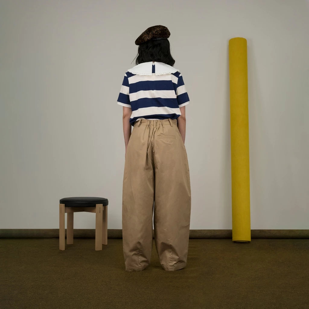 Pleats Baggy Pants - Argyle & Oxford