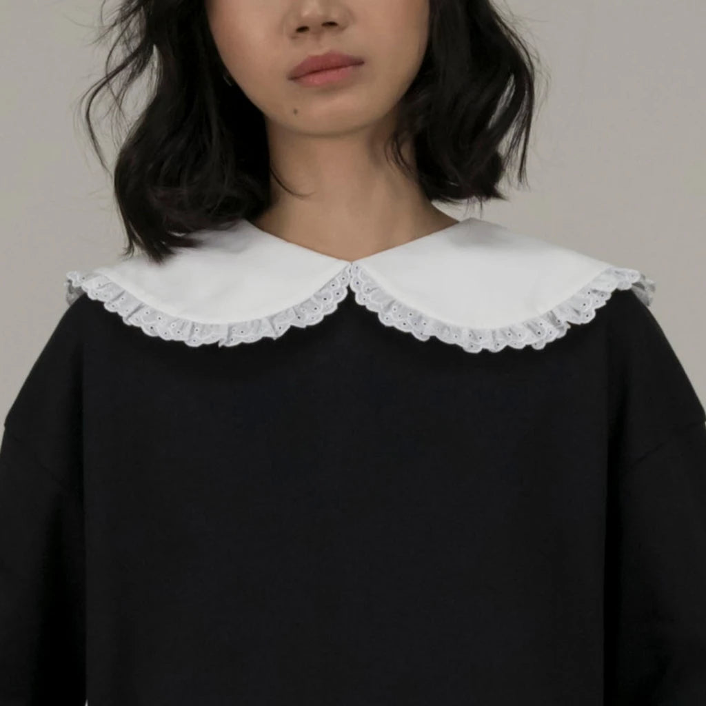 Peterpan Lace Collar Top - Argyle & Oxford