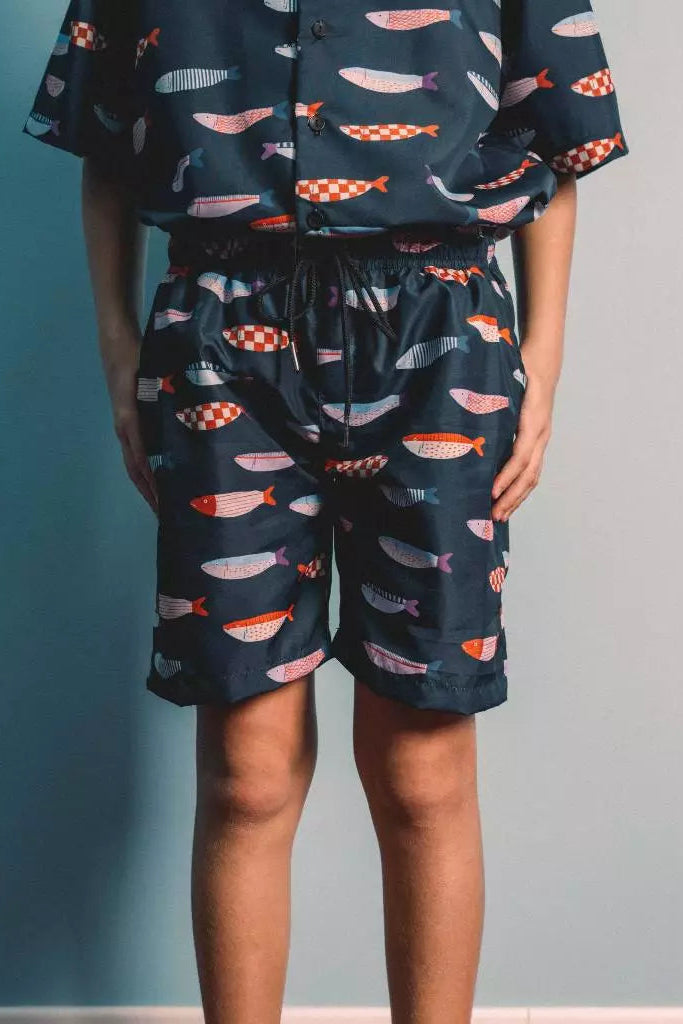 Shore Dine Short In Black - Playtime Wonder