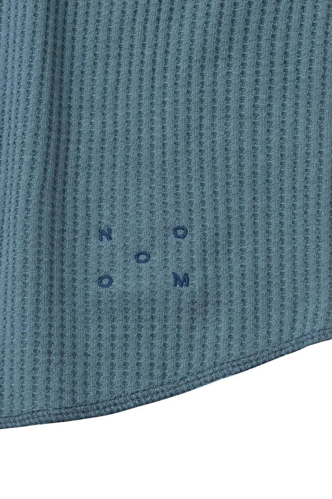 Raglan Waffle Crewneck Blue - Nature Of Mind