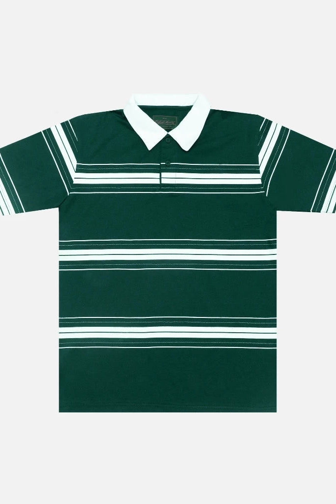 Oxford Society Otmoor Polo Short Sleeve Shirt In Green - Oxford Society