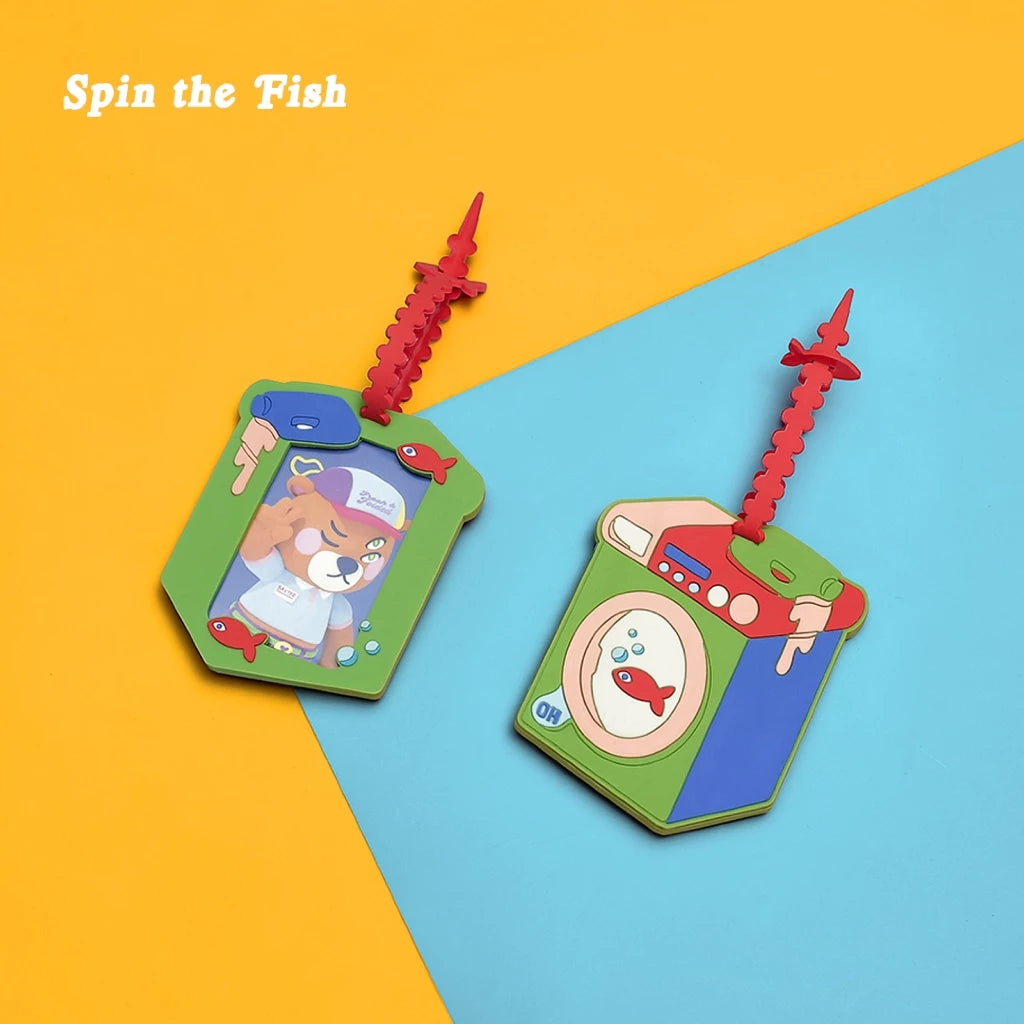 (Spin The Fish) On The Go Rubber Photo Tag - Oh.Irv