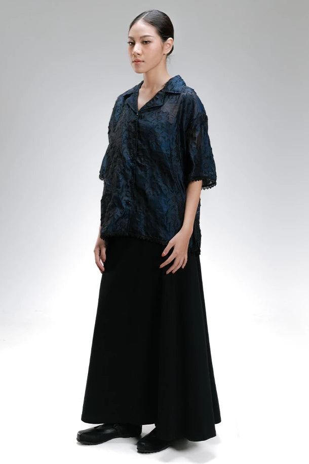Pansy Shirt Black - Aumone