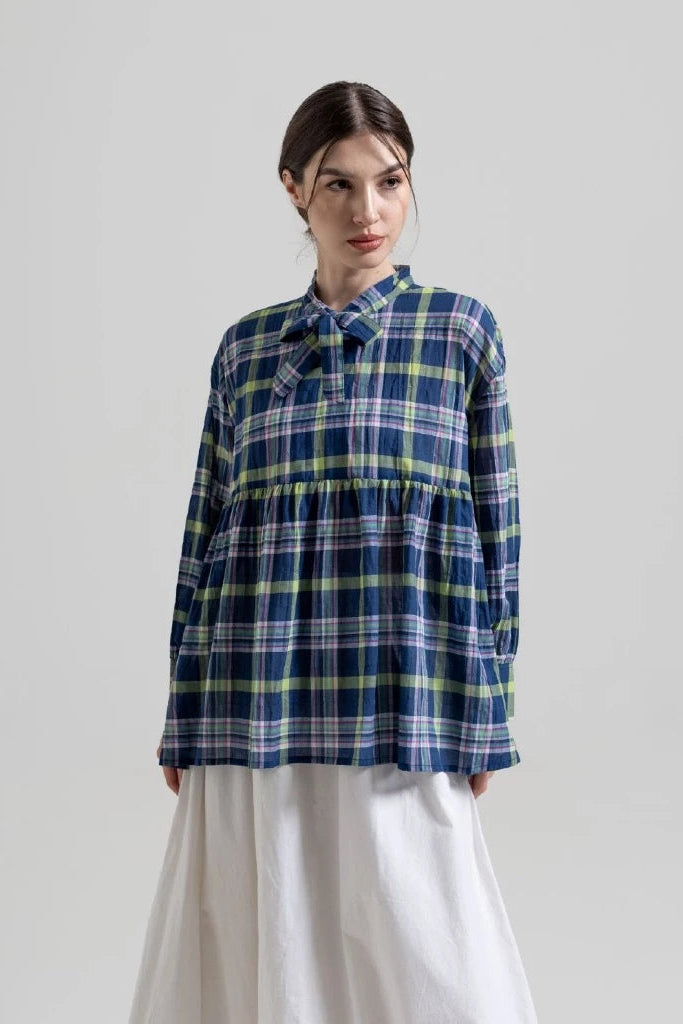 Mora Top Navy - Tuff Puff
