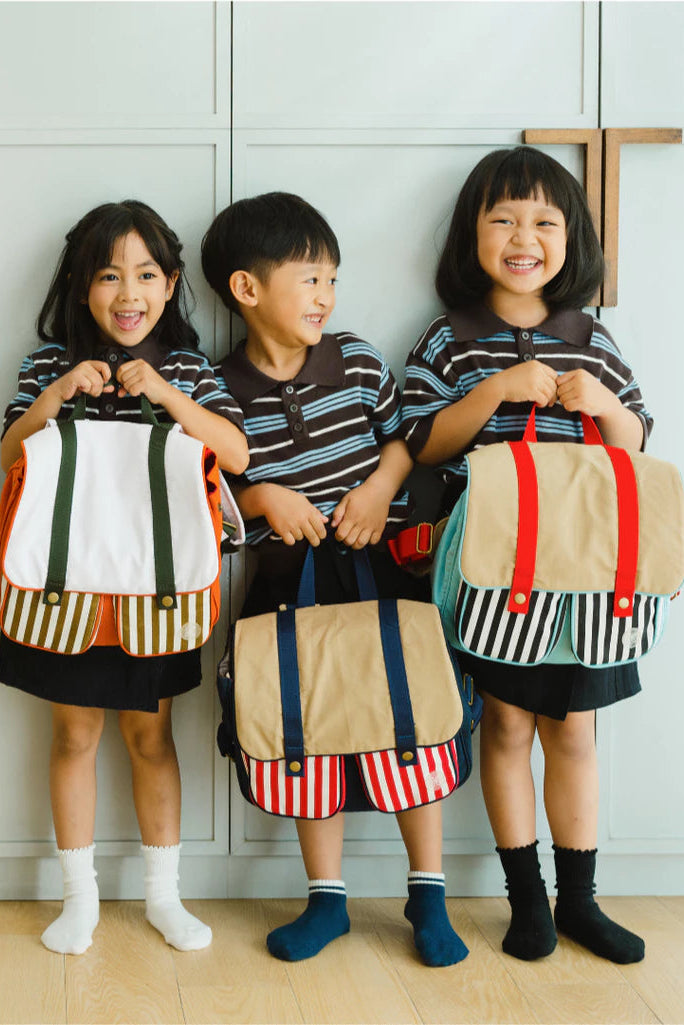 HGL Bambini - Provence Backpack Amber Stripes - Krem