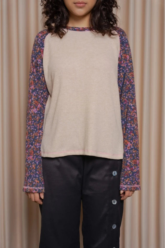 Rolley Raglan Tee - Cream - Hintuturo