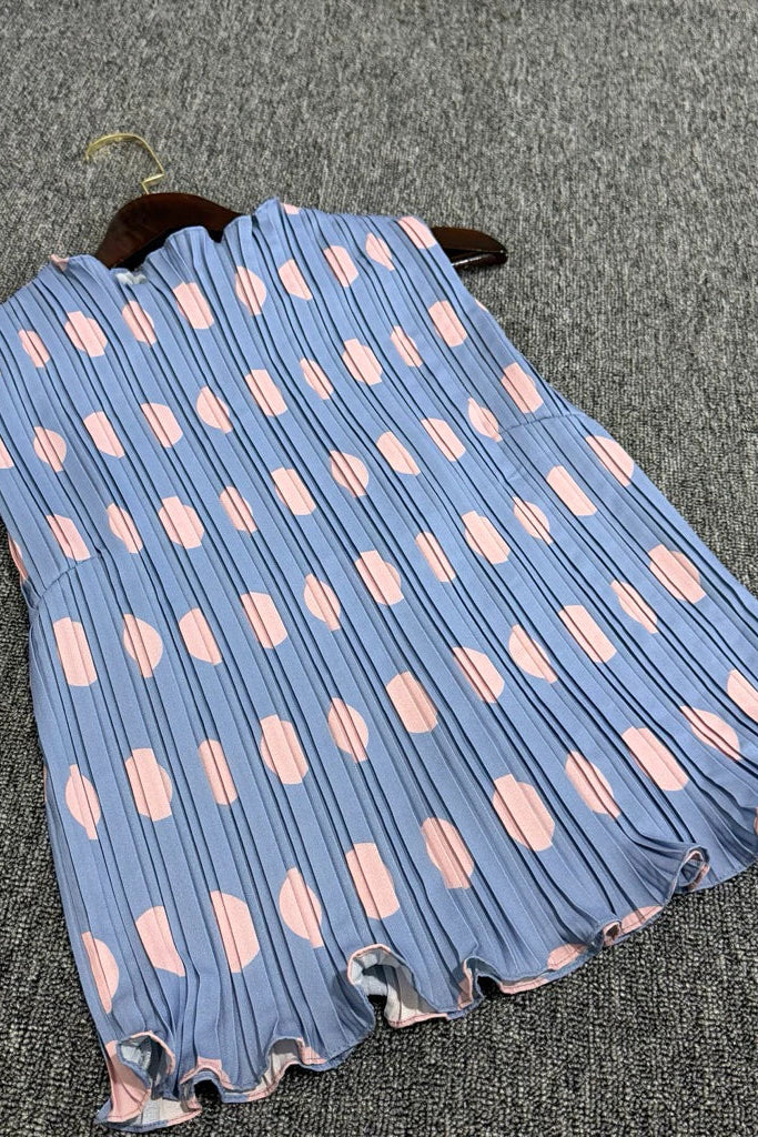 Polka Bloom V.2 Sleeveless Top - Callaluna Studio