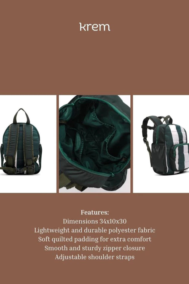 HGL Bambini - Hallstatt Backpack Mist Stripes - Krem