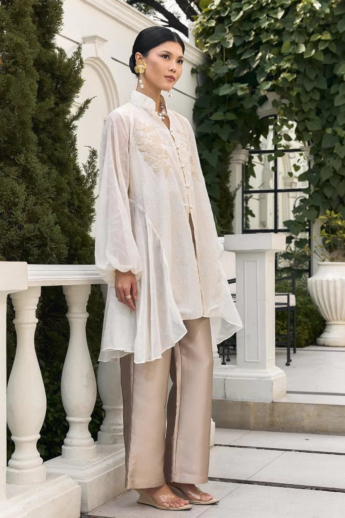 Nisya Tunic Embroidery Ivory - Mine