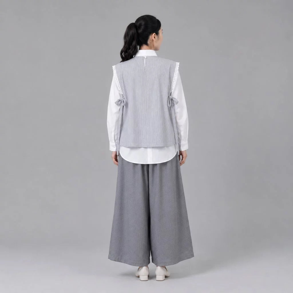 Lexy Motif Vest ST Grey - Aumone