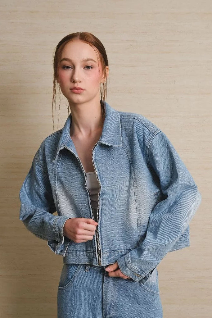 Calla Jacket Stoned Wash - Jinzu