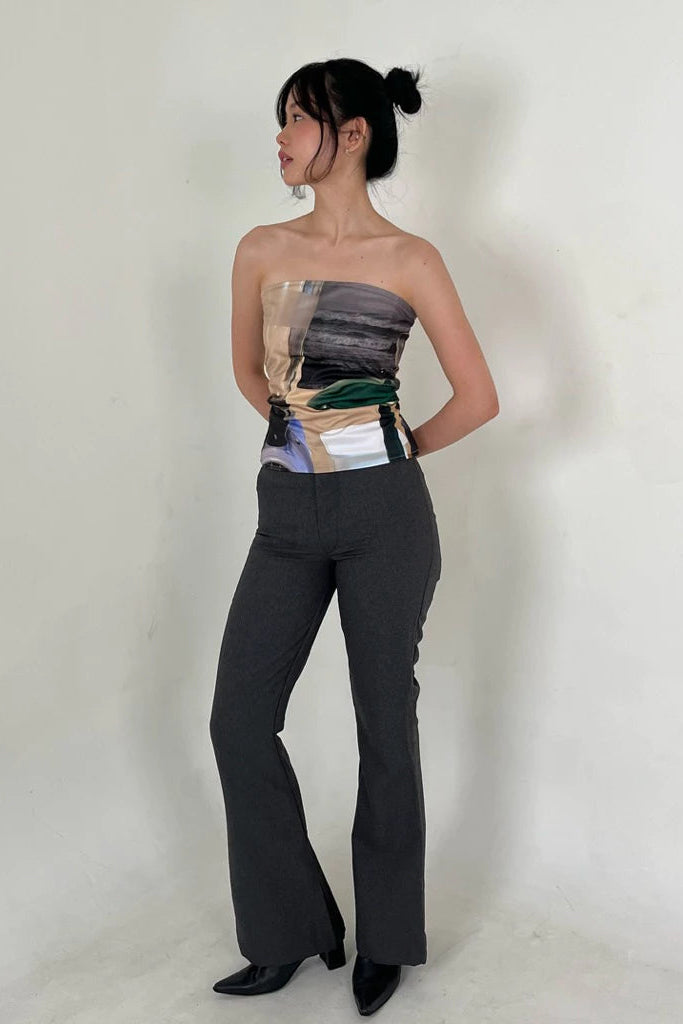 Shore On The Wall Tube Top Grey - One Two Switch