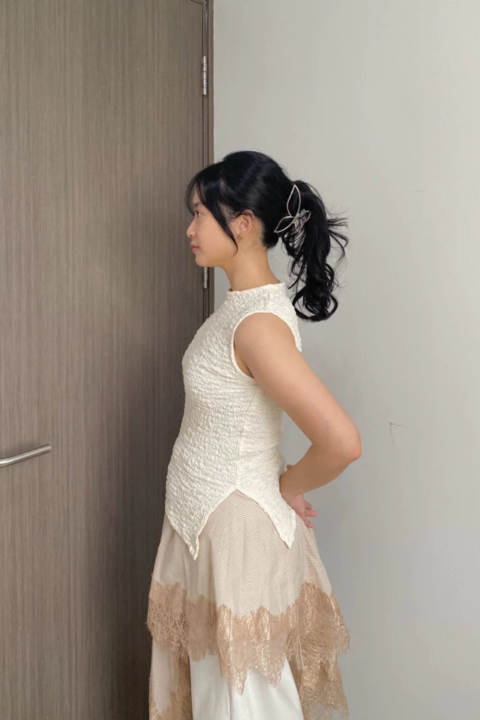 Liya Top Beige - Alexalexa