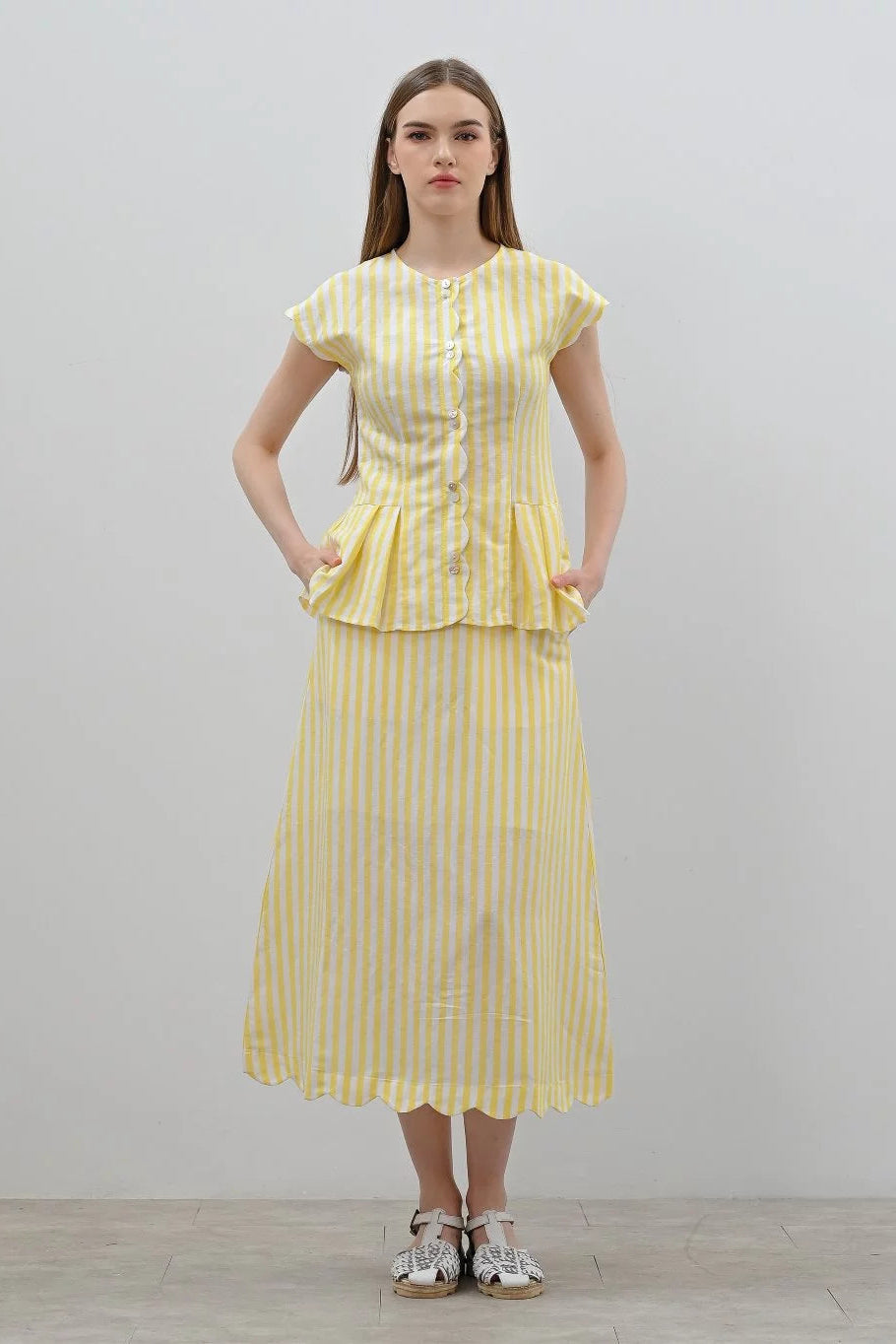 Neri Skirt Yellow - Alexalexa
