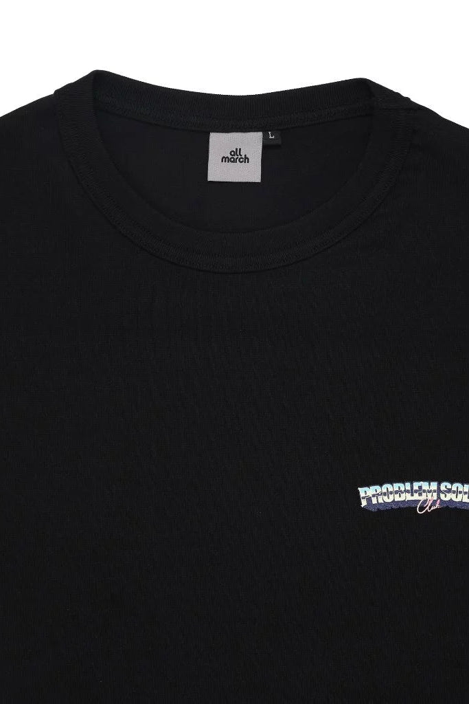 Problem Solver Ringer T-Shirt Black - All March